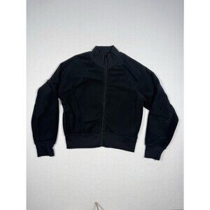 SKIMS Fleece Full Zip Jacket Black Women’s Medium